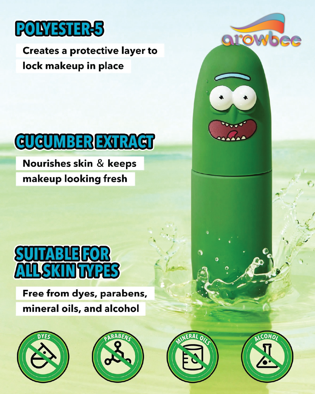 Rick and Morty X SHEGLAM Pickle Rick Setting Spray