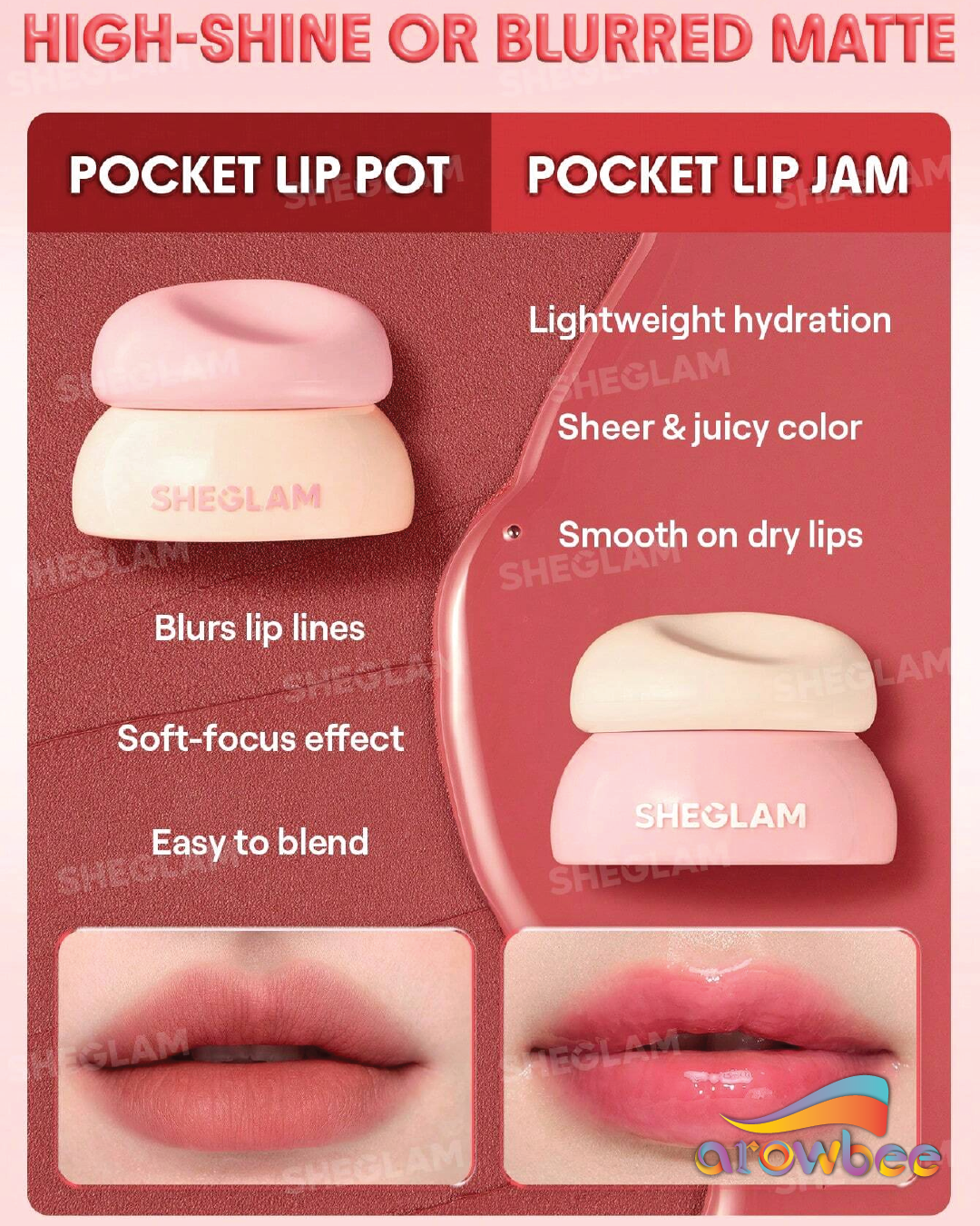 SHEGLAM Bounce Putty Pocket Lip Pot