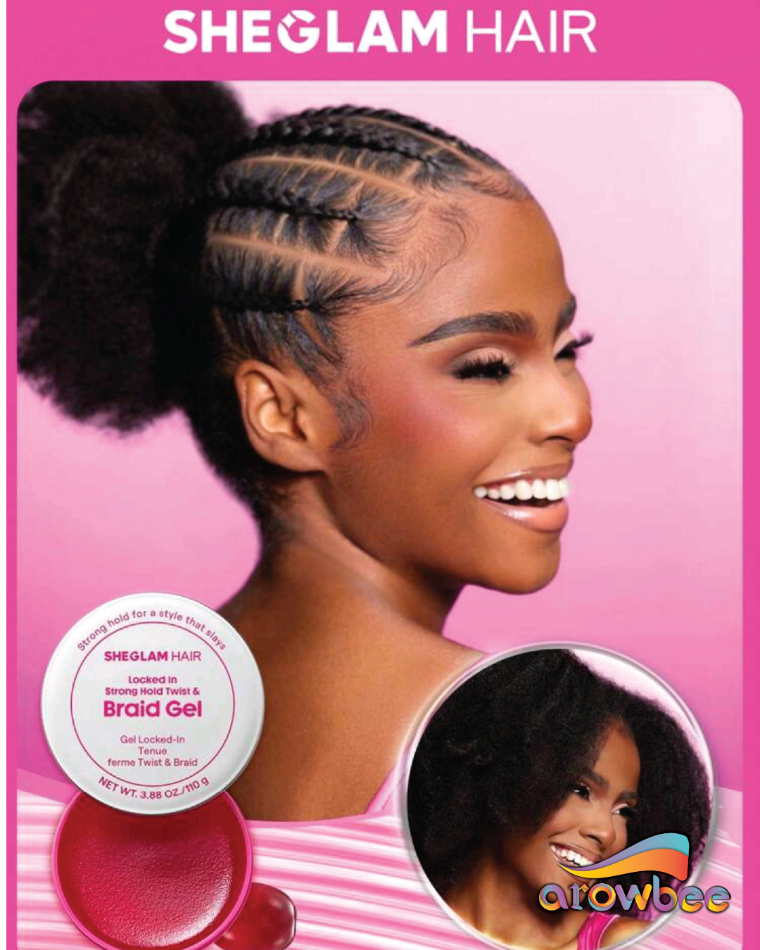 SHEGLAM Locked in Strong Hold Twist & Braid Gel - 110g