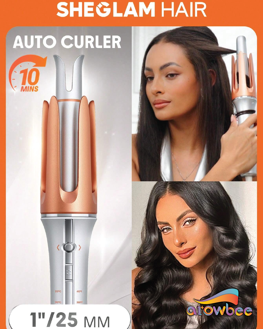 SHEGLAM HAIR It Curl One Touch Instant Curler Automatic Curling Iron