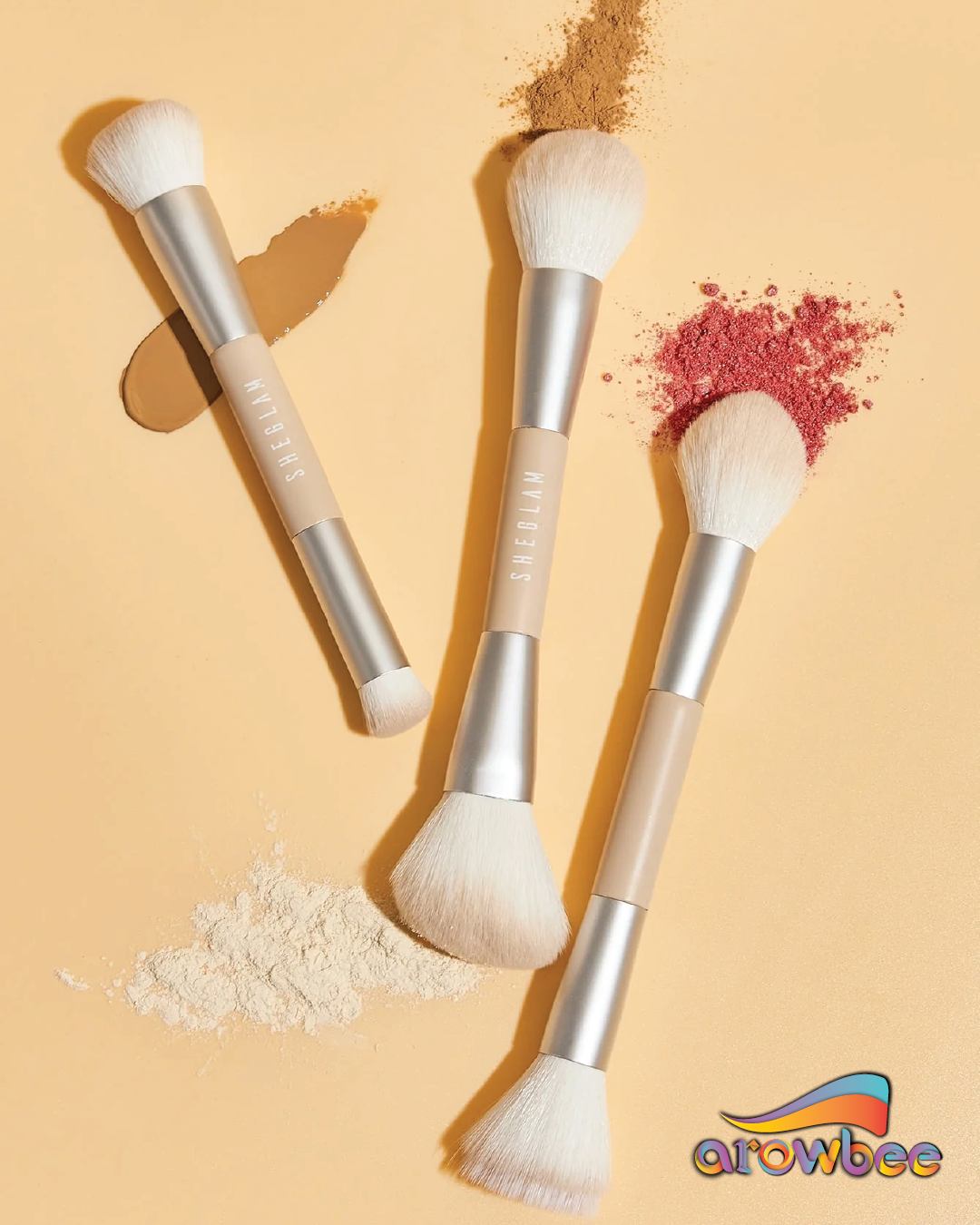 SHEGLAM Glam 101 Face Essentials Brush Set With Bag