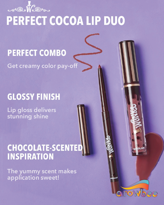 Willy wonka | SHEGLAM Cocoa Kiss Lip Duo