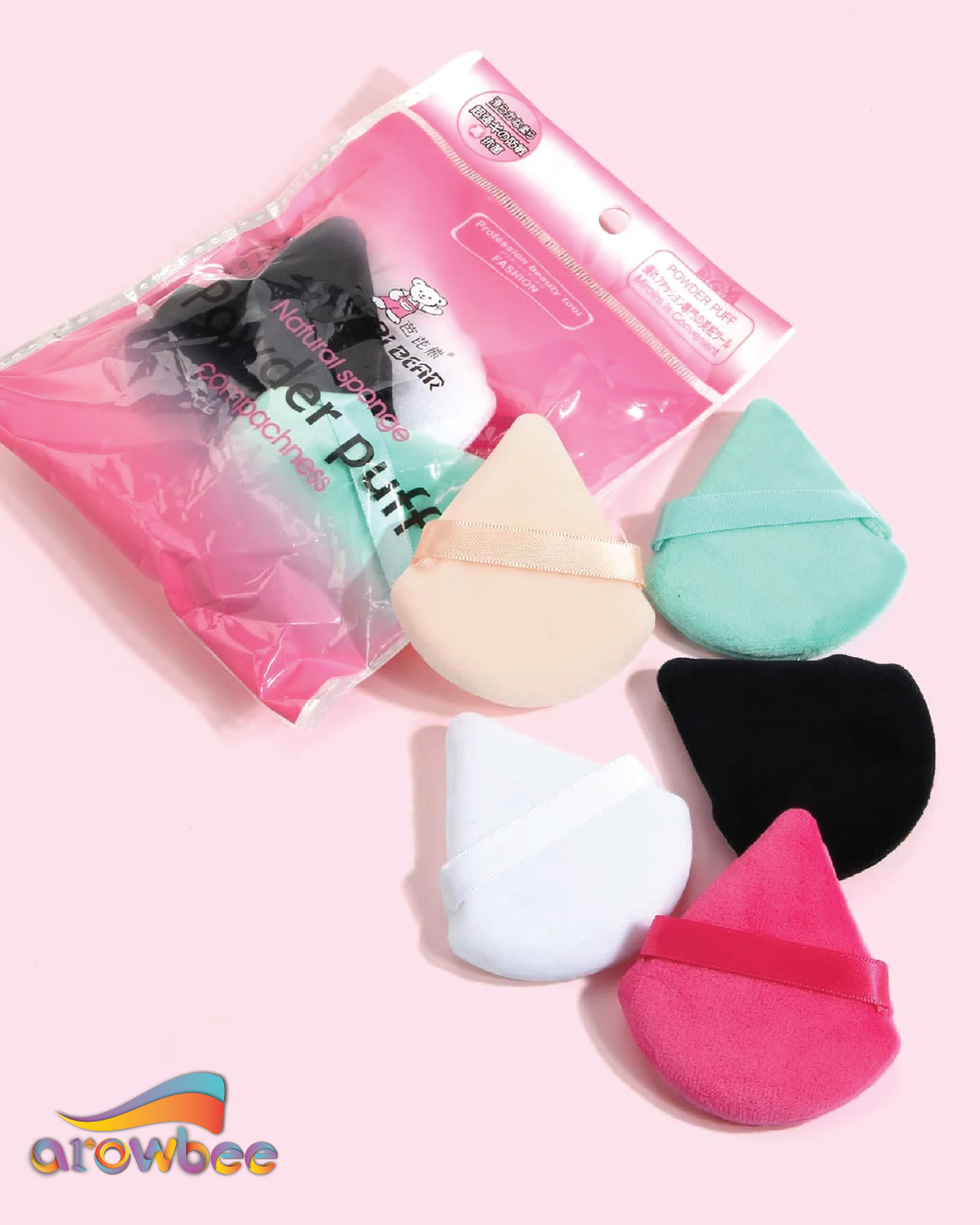 5pcs Fan Shaped Powder Puff