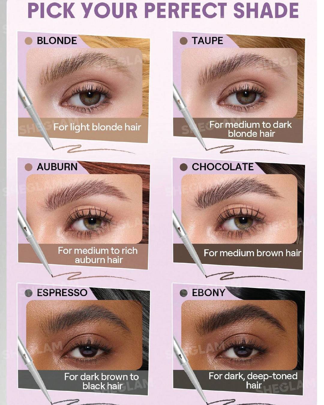 SHEGLAM Ultra Slim Eyebrow Pencil