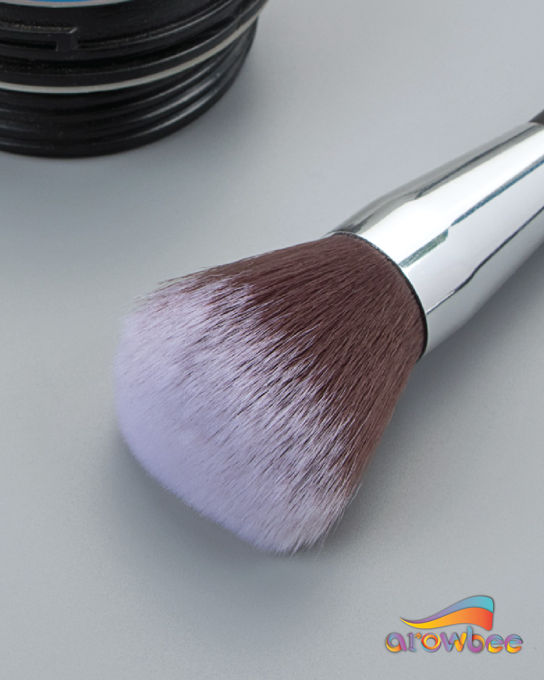 Power Makeup Brush, 1pc Wooden Classic Portable