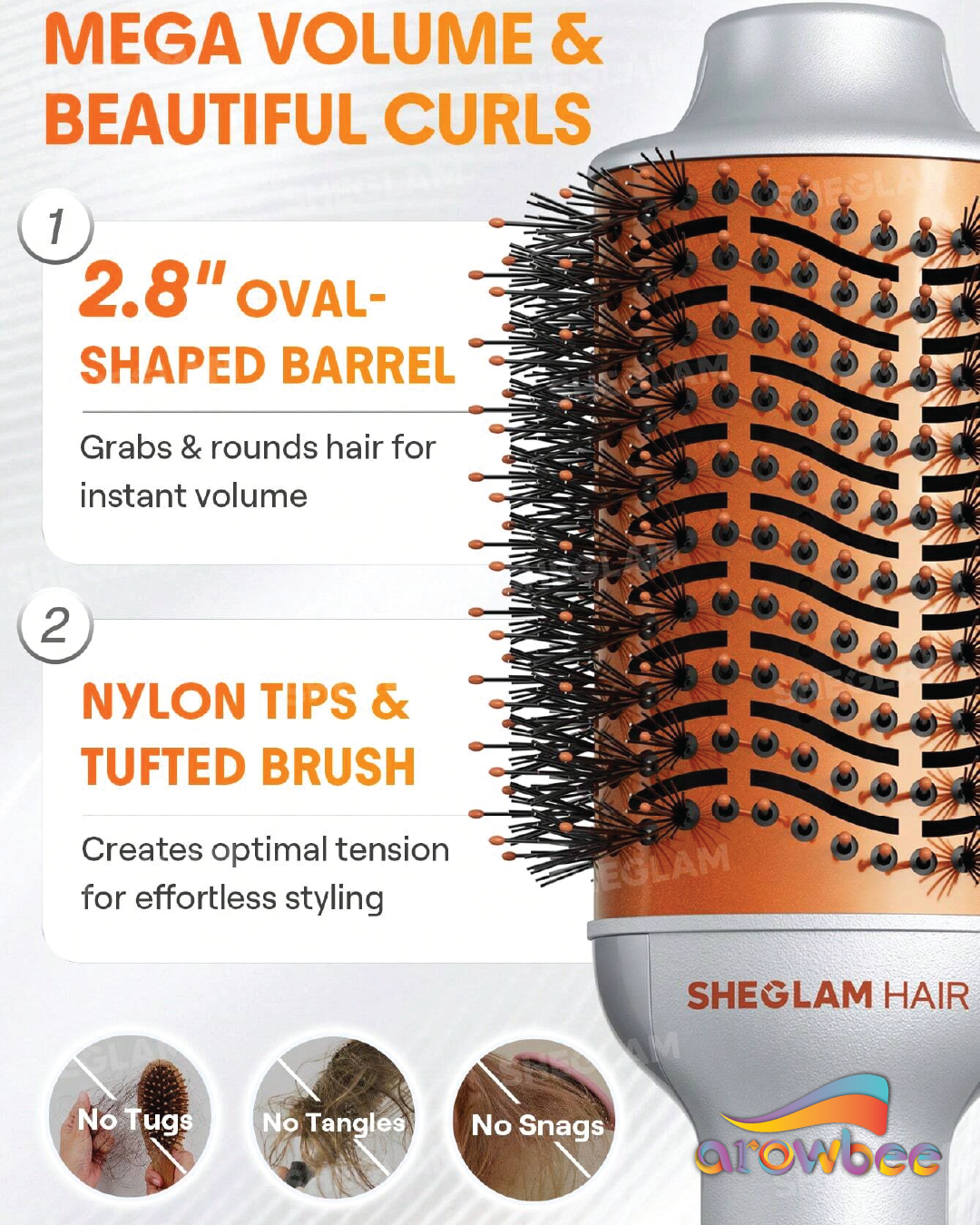 SHEGLAM HAIR Blowout Bliss Volumizing Hot Air Brush