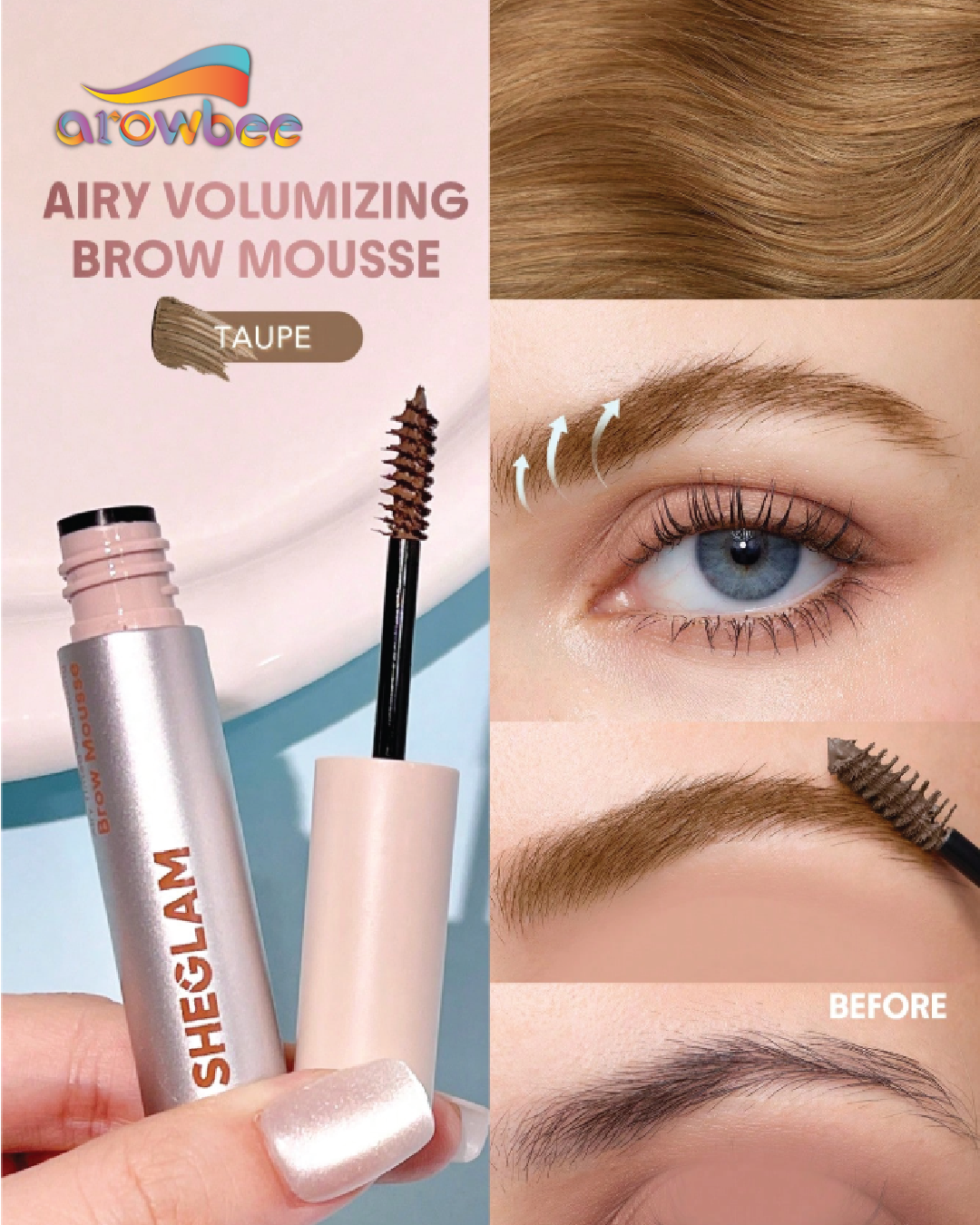 SHEGLAM Airy Tinted Volumizing Brow Mousse