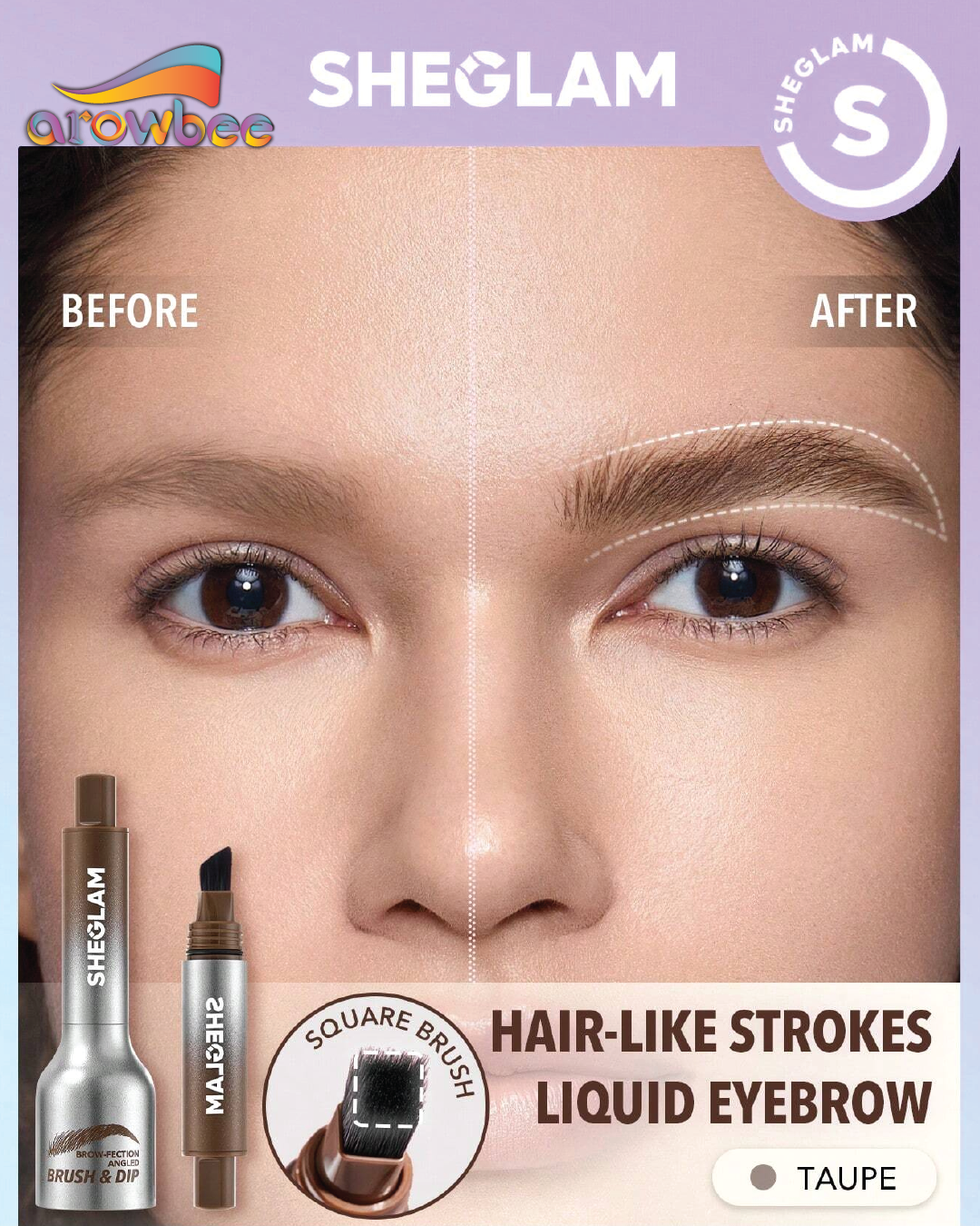 SHEGLAM Brow-Fection Angled Brush & Dip