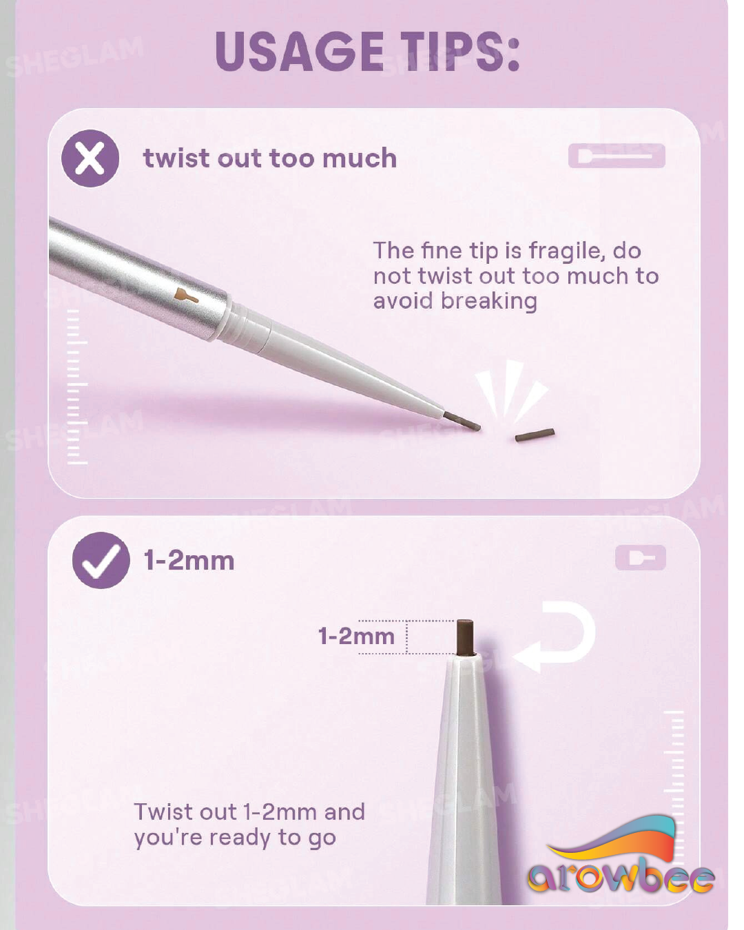 SHEGLAM Ultra Slim Eyebrow Pencil