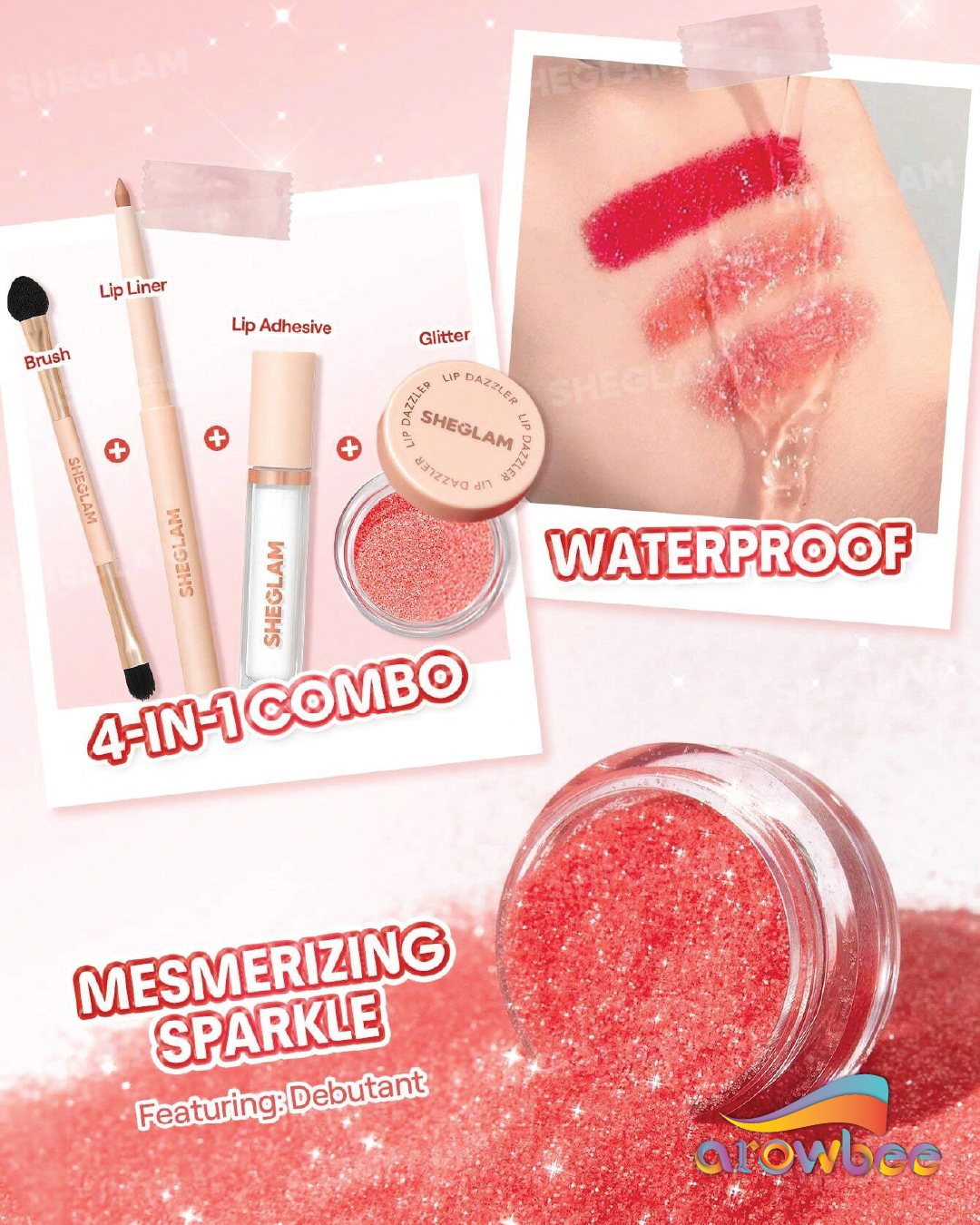SHEGLAM Lip Dazzler Glitter Kit