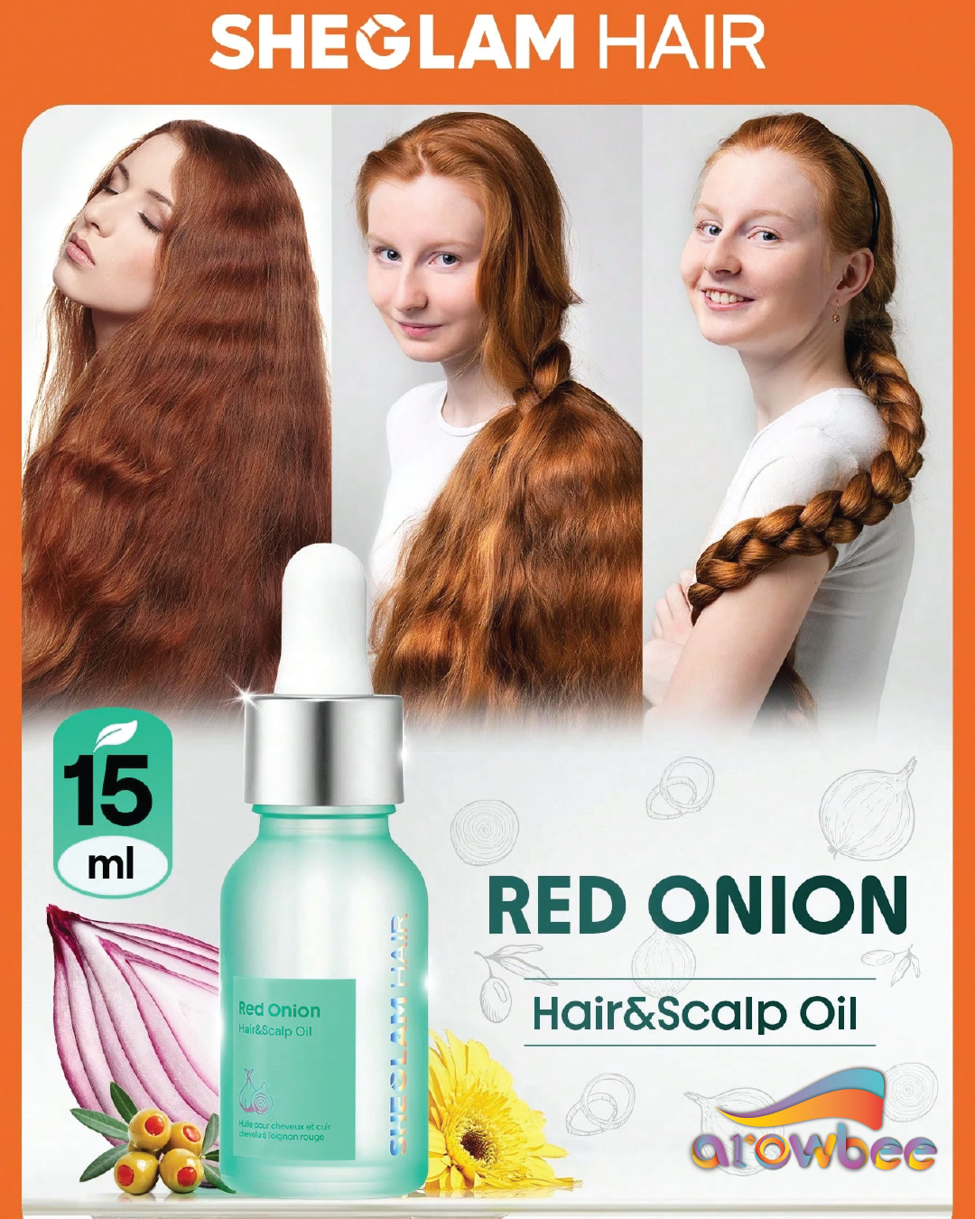 SHEGLAM HAIR Red Onion Hair And Scalp Oil -15ml