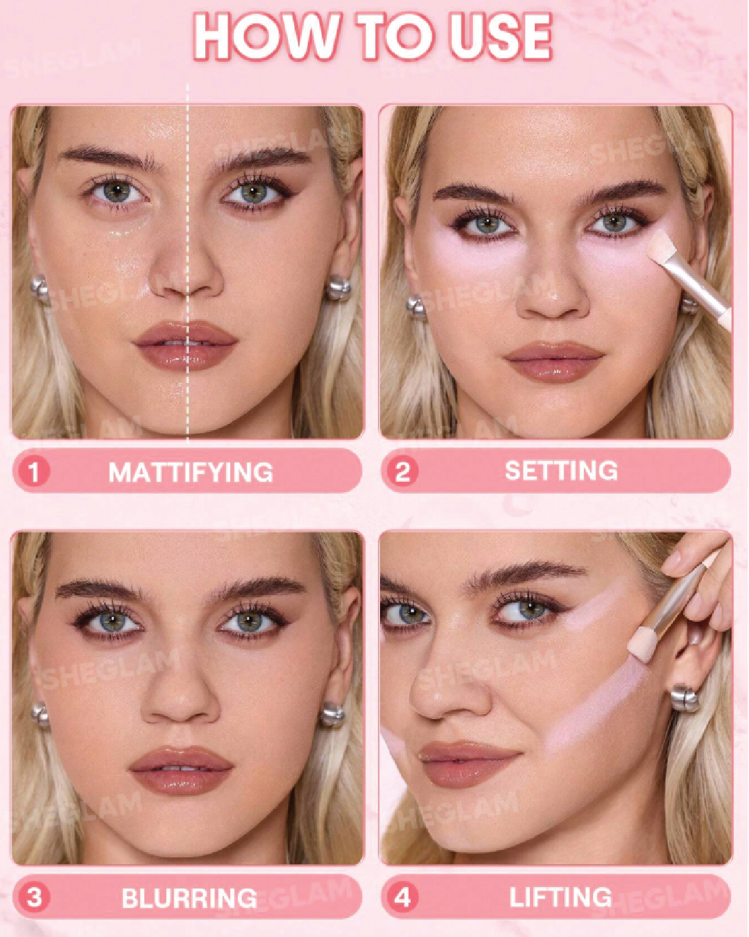 SHEGLAM Insta-Ready Ultra-Fine Blur & Lift Setting Powder Duo