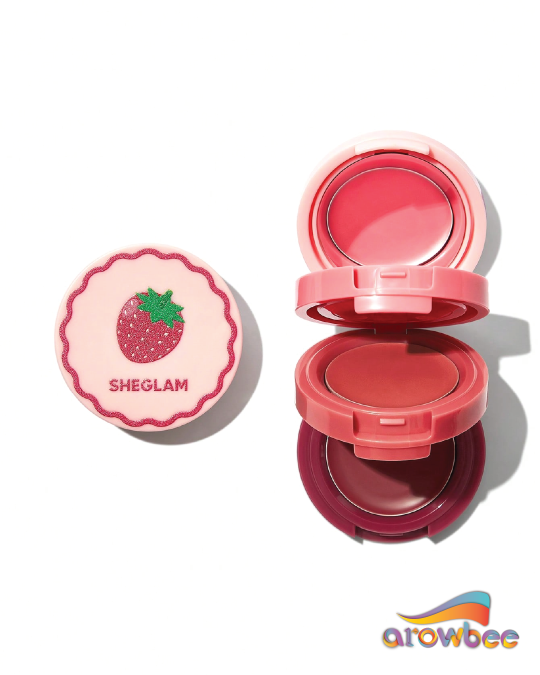 SHEGLAM Strawberry Whirl Cheek & Lip Cream Stack