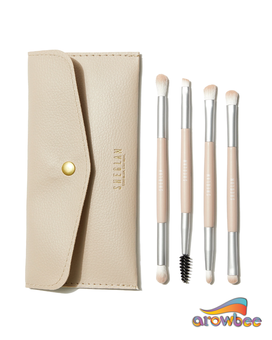 SHEGLAM Glam 101 Eye Essentials Brush Set With Bag