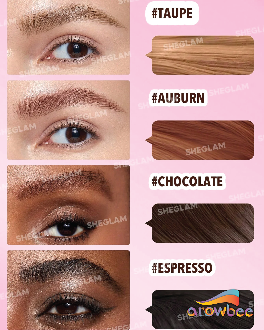 SHEGLAM Brow-Fection Angled Brush & Dip