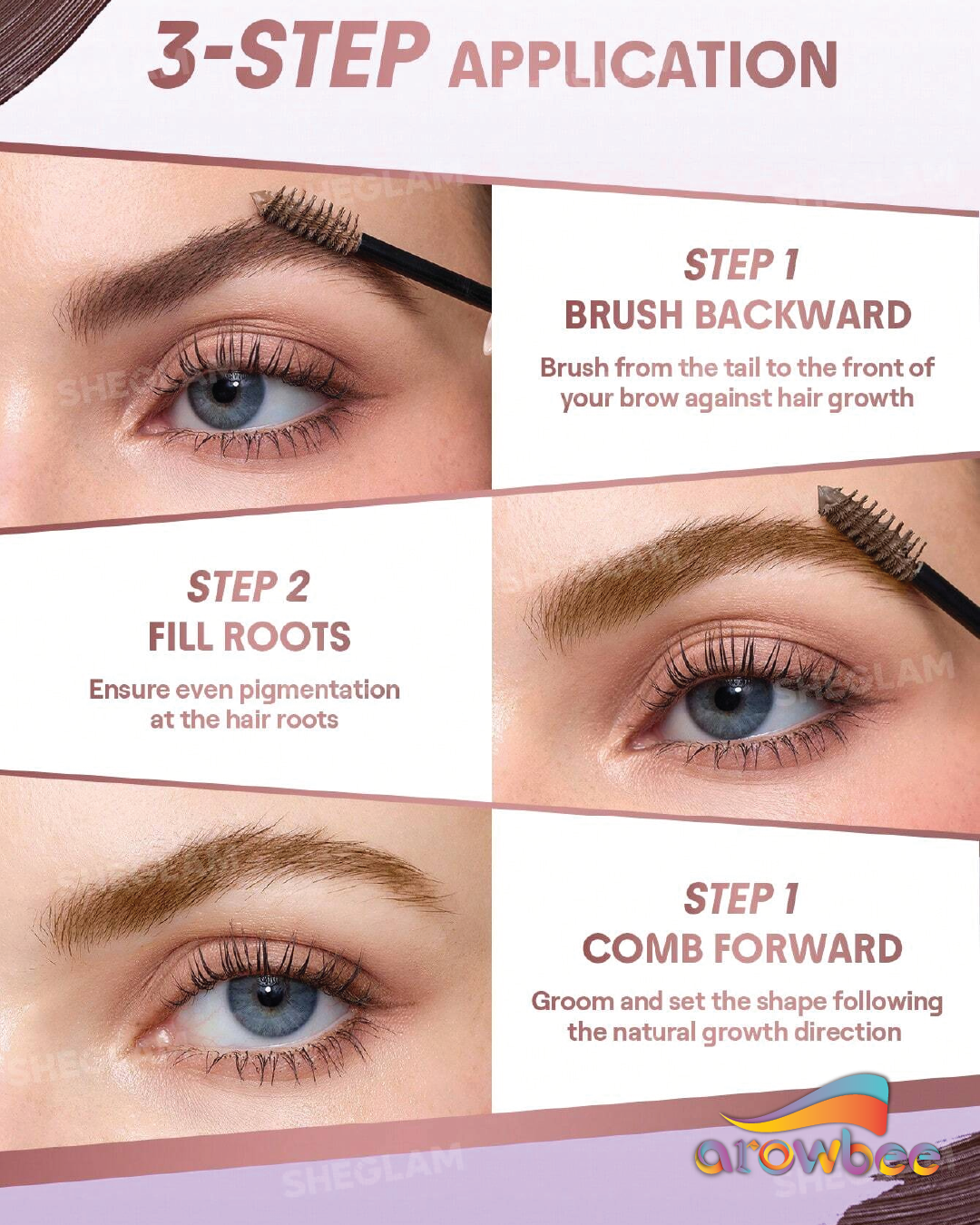 SHEGLAM Airy Tinted Volumizing Brow Mousse