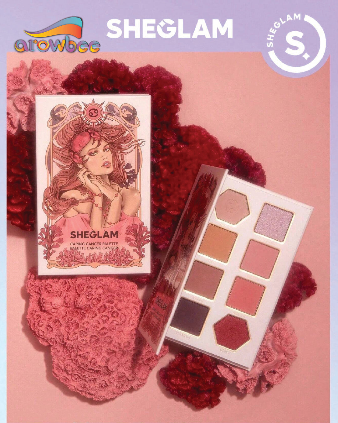 SHEGLAM Caring Cancer Palette Arowbee sheglam-caring-cancer-palette-arowbee