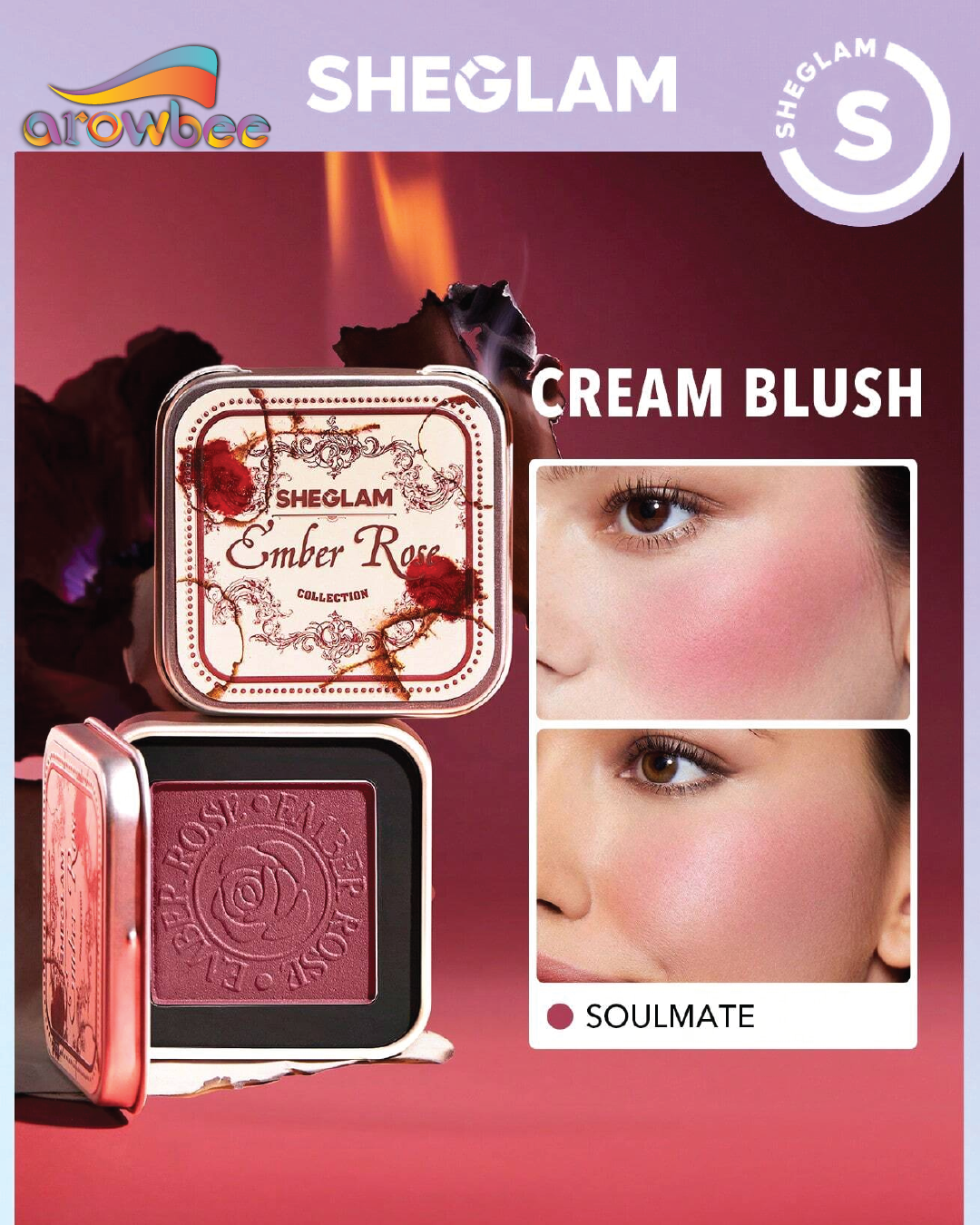 SHEGLAM Ember Rose Eternal Flame Cream Blush