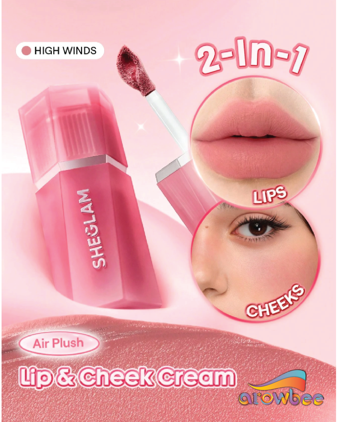 SHEGLAM Air Plush Lip & Cheek Cream