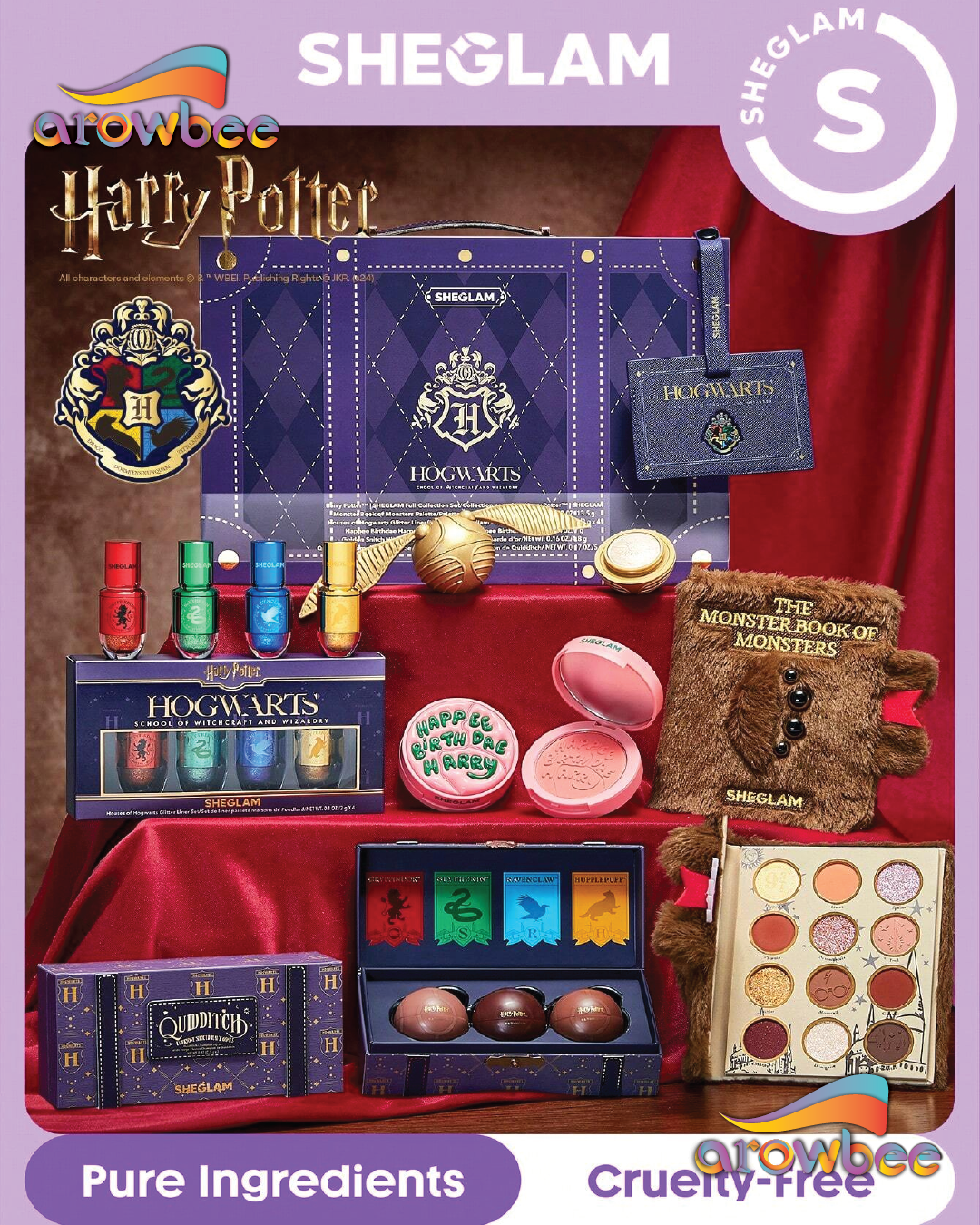 Harry Potter™ X SHEGLAM Full Collection Set 2.0 – Arowbee Harry Potter™ X SHEGLAM Full Collection Set 2.0 – Arowbee