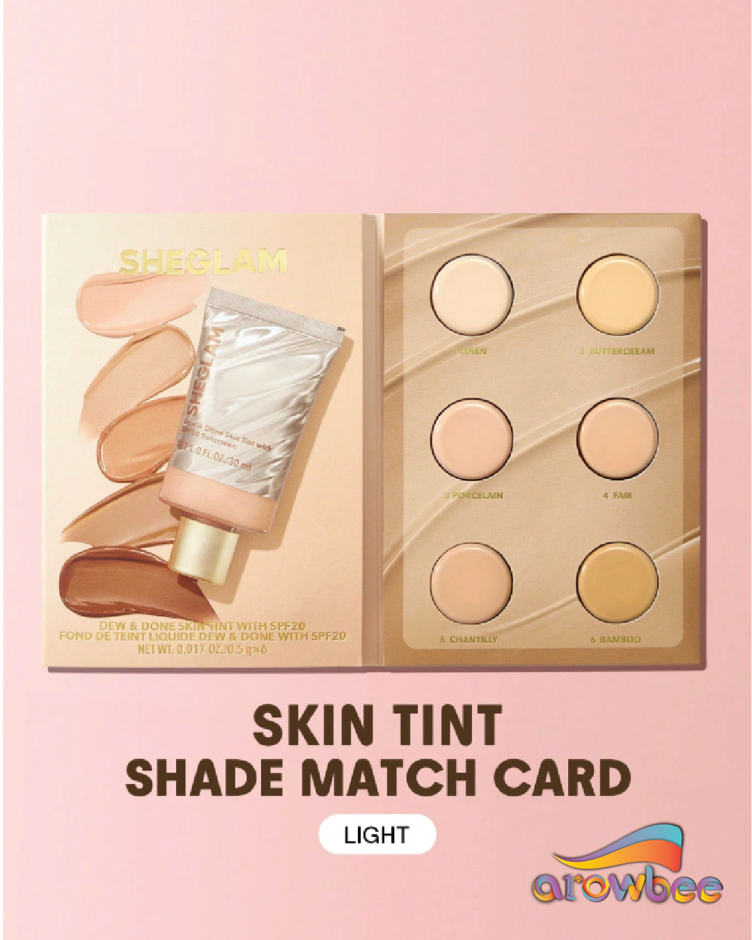 SHEGLAM Dew Done Skin Tint With Spf20 Sample Arowbee sheglam-dew-done-skin-tint-with-spf20-sample-arowbee