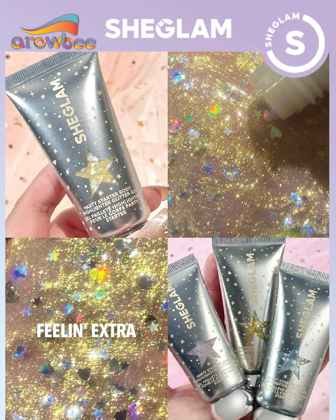 SHEGLAM Party Starter Body Highlighter Glitter Gel