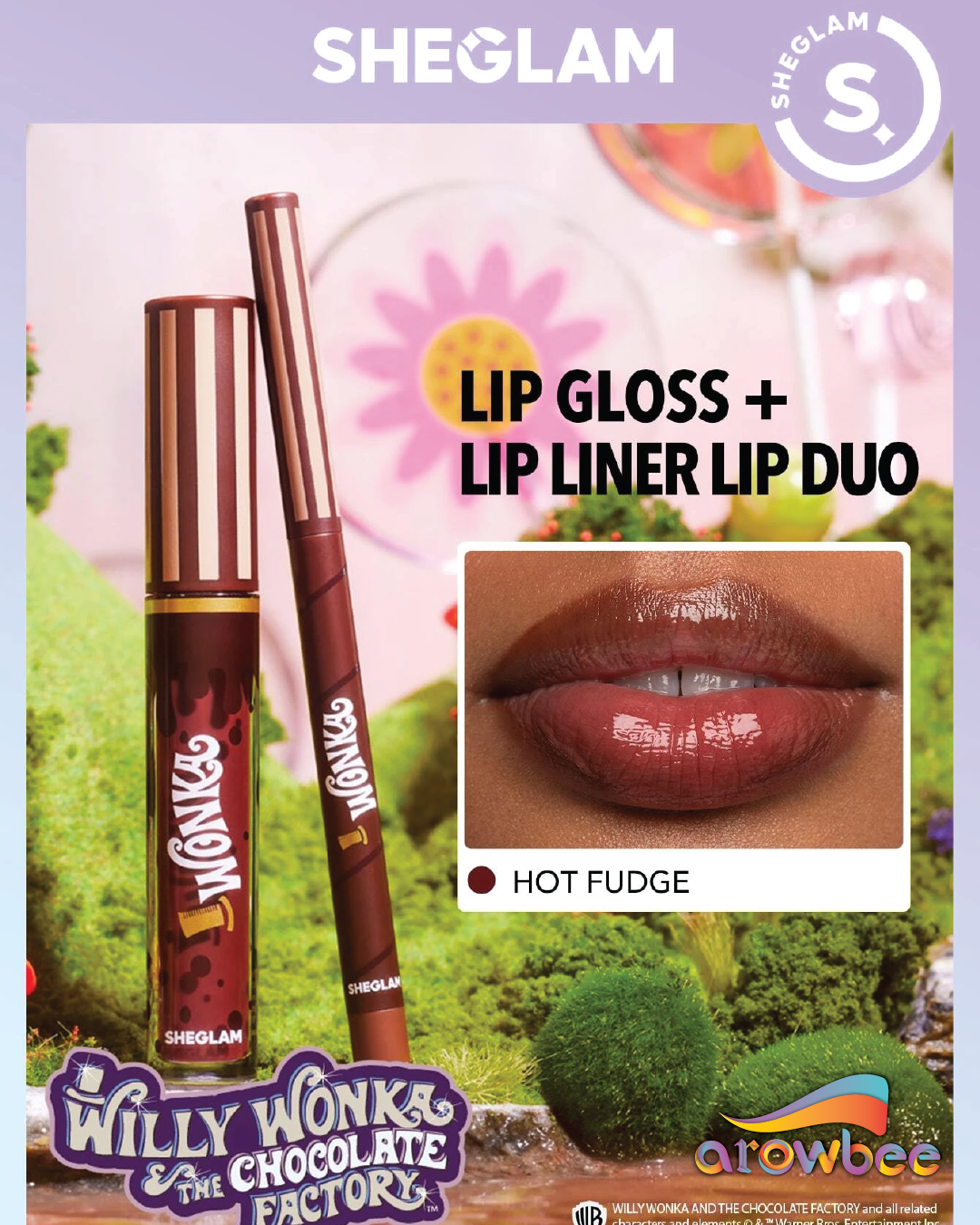 Willy wonka | SHEGLAM Cocoa Kiss Lip Duo