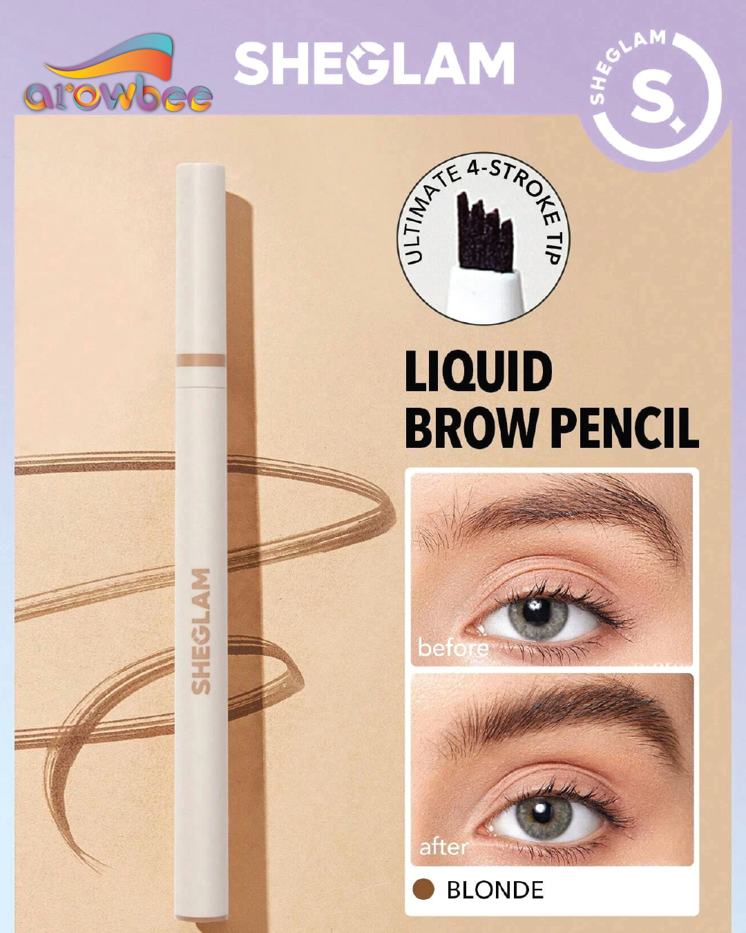 SHEGLAM Feather Better Liquid Eyebrow Pencil
