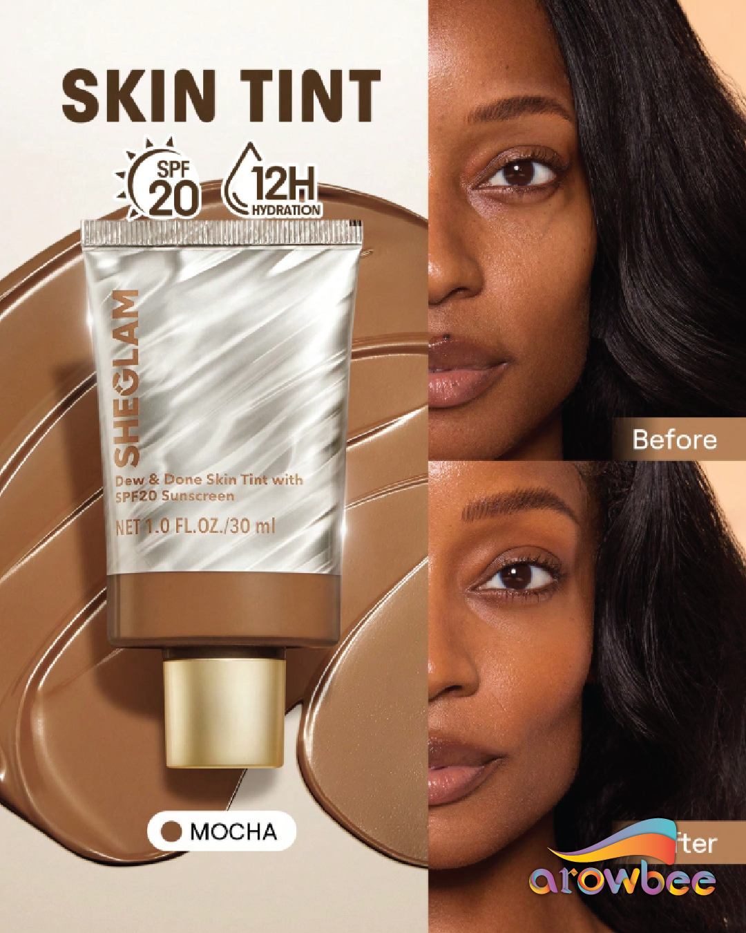 SHEGLAM Dew & Done Skin Tint With Spf20