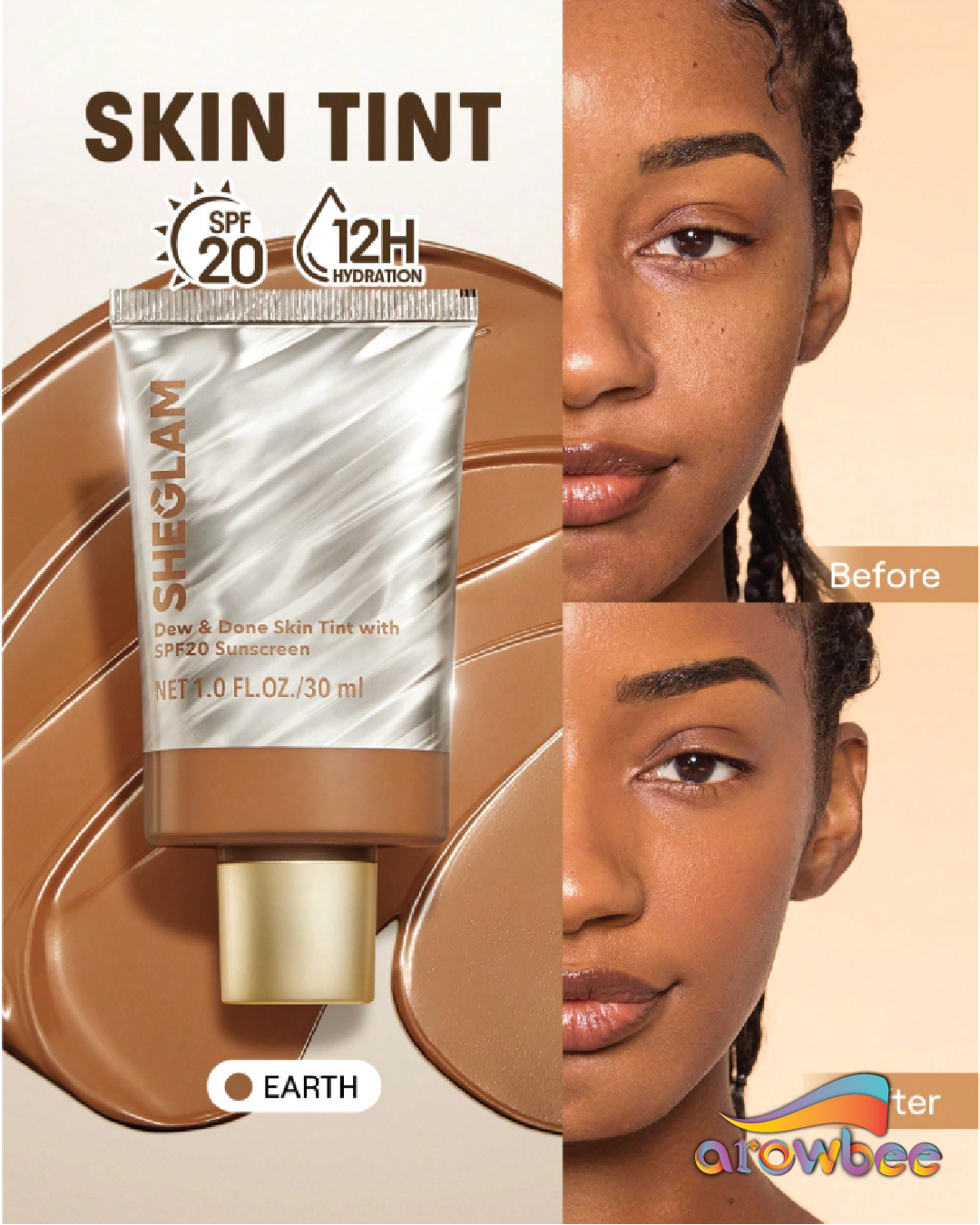 SHEGLAM Dew & Done Skin Tint With Spf20