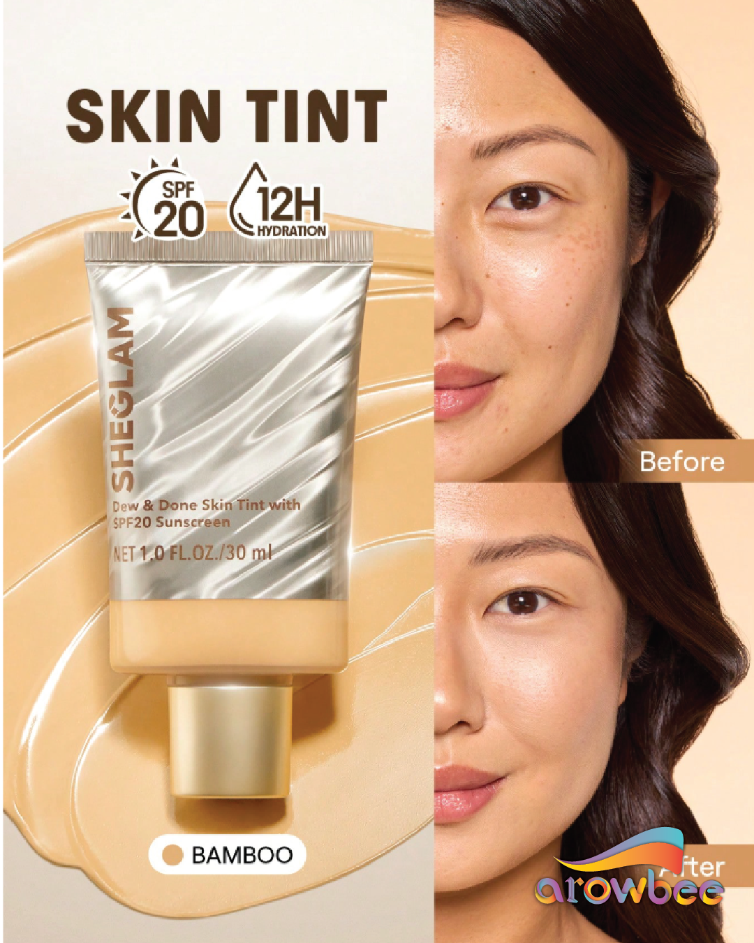 SHEGLAM Dew & Done Skin Tint With Spf20