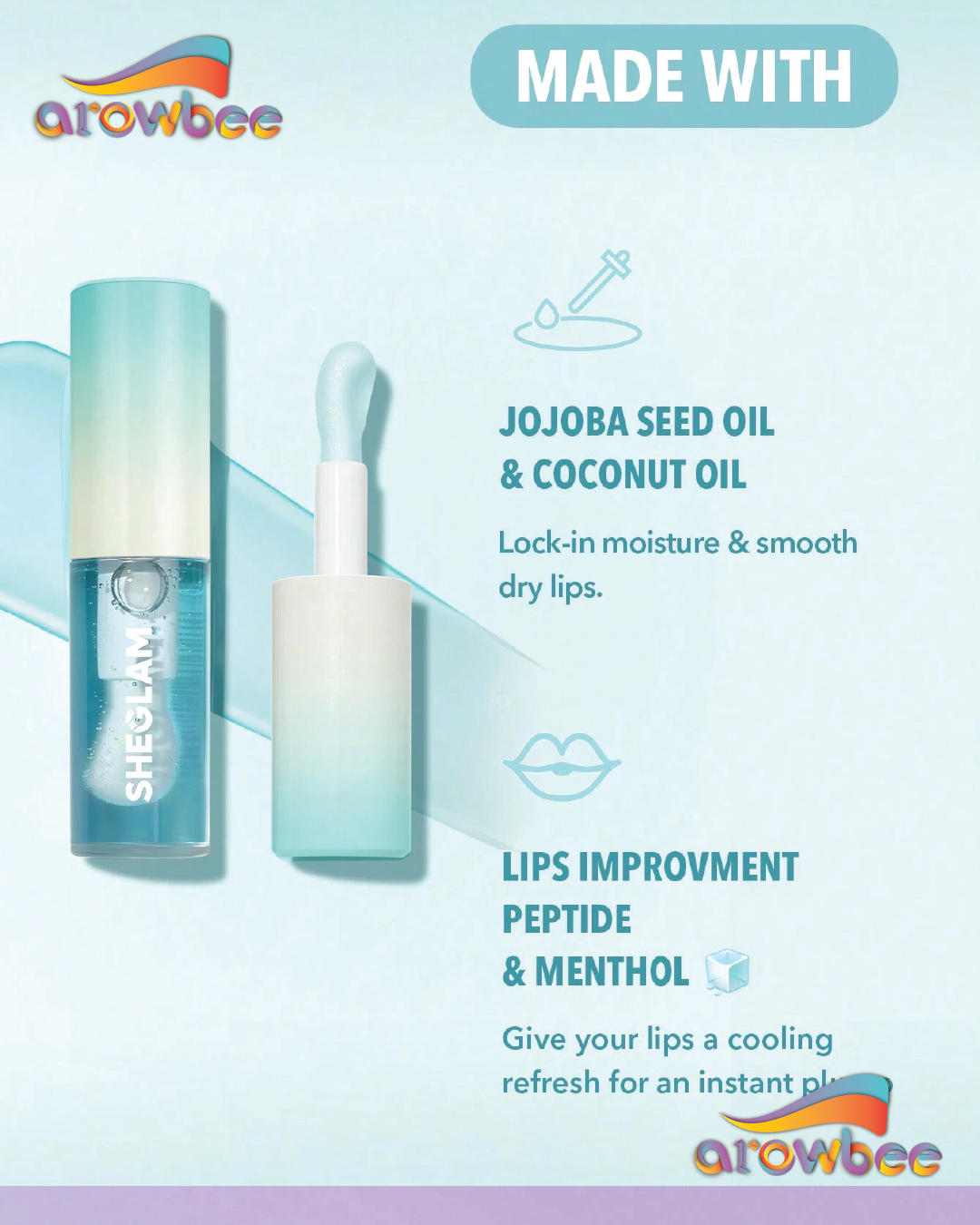 SHEGLAM Hot Goss Plumping Lip Gloss Arowbee