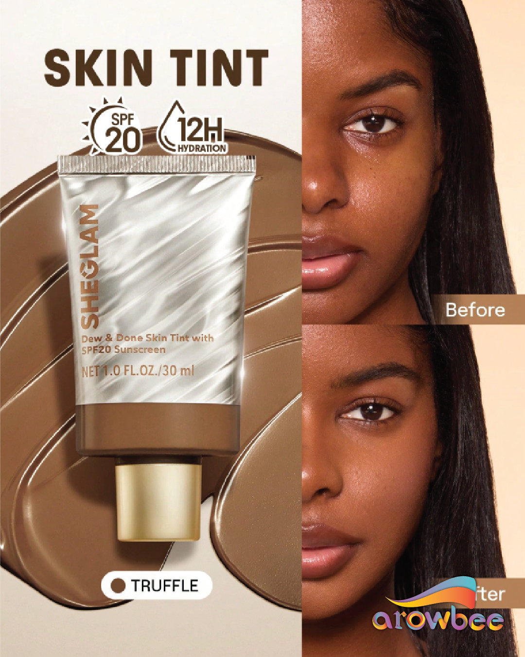 SHEGLAM Dew & Done Skin Tint With Spf20