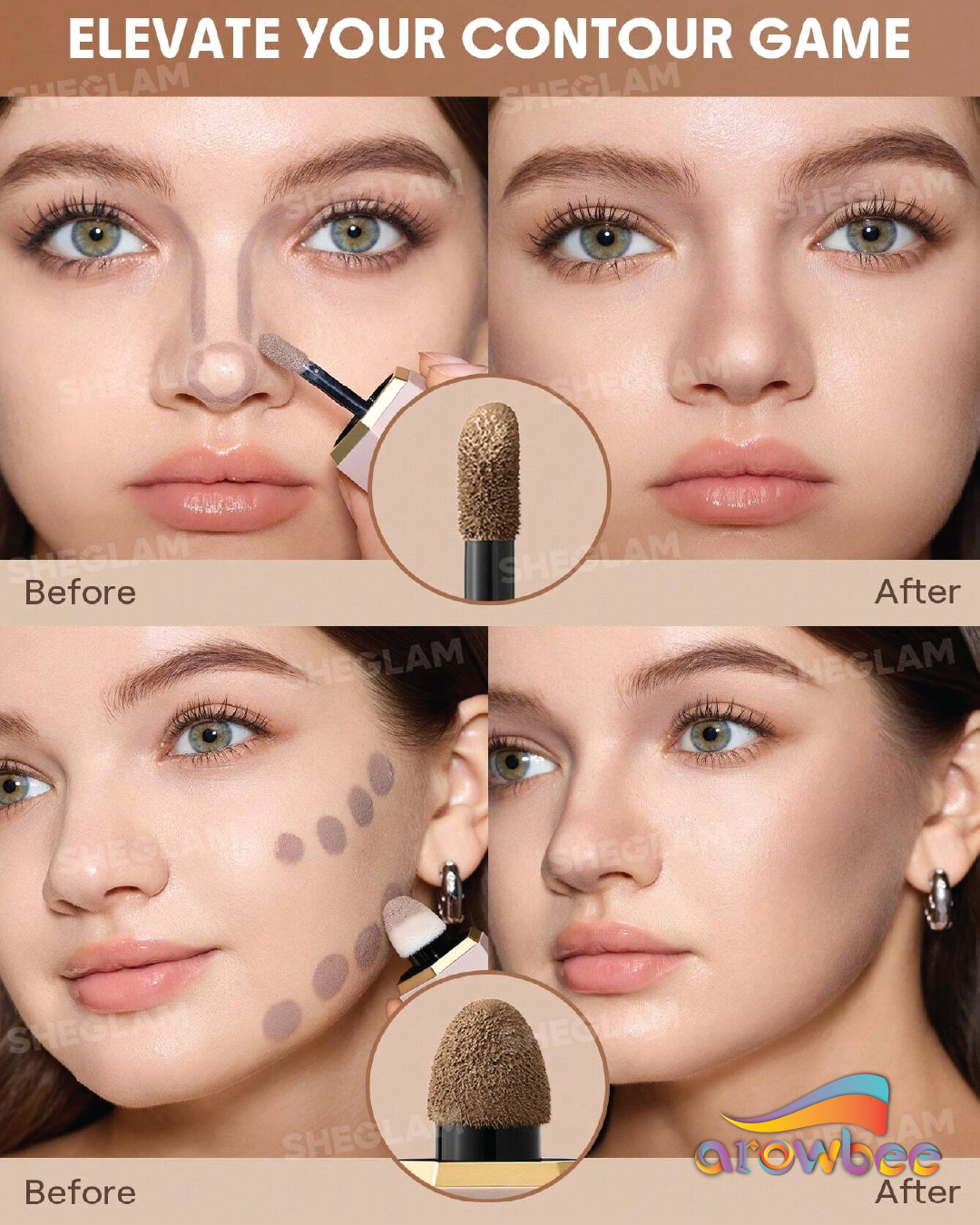 SHEGLAM Precision Sculpt Liquid Contour Duo