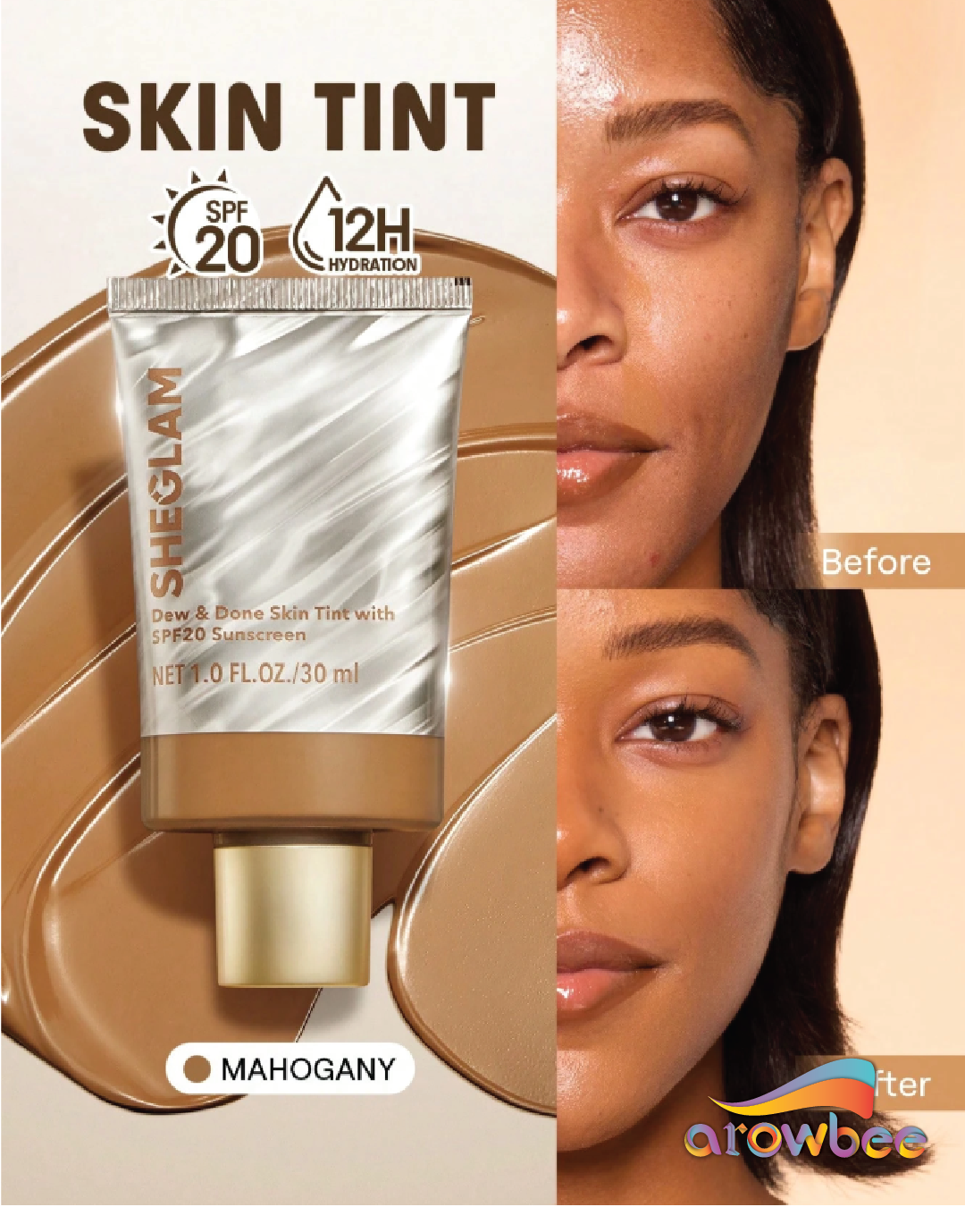 SHEGLAM Dew & Done Skin Tint With Spf20
