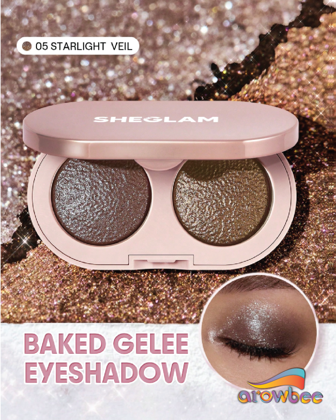 Sheglam Prismalight Baked Gelee Eyeshadow Duo