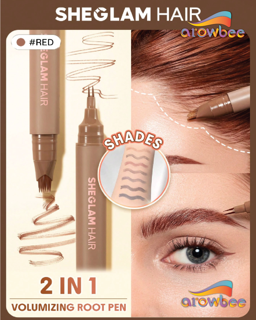 SHEGLAM HAIR 2 IN 1 Volume Boost Root Touch Up Pen
