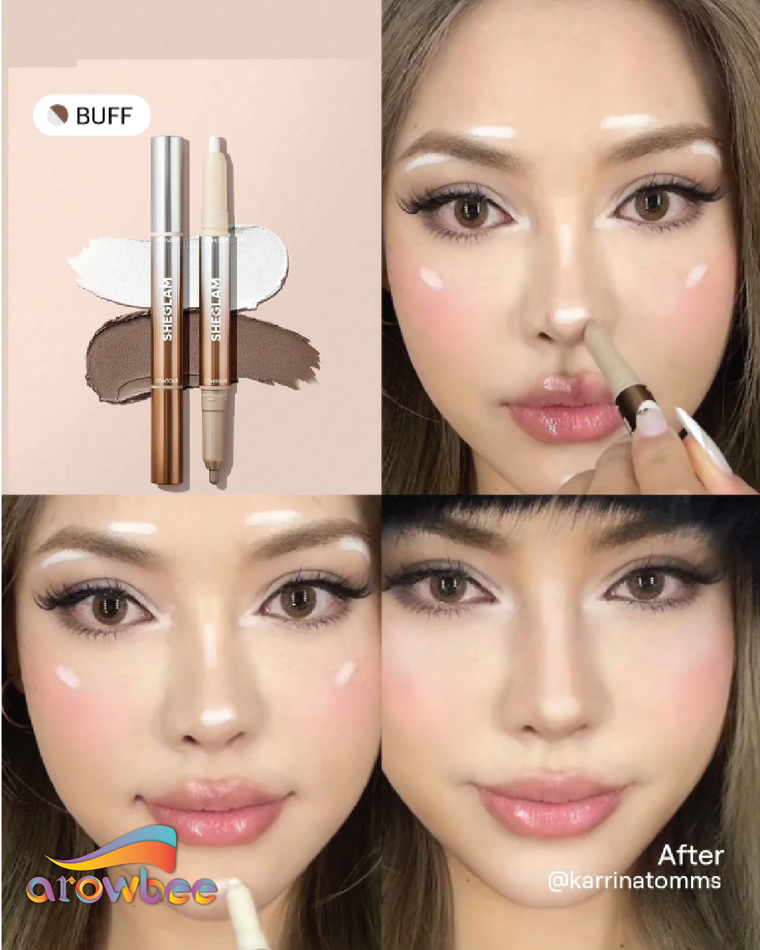 SHEGLAM Fine Line 2-In-1 Nose Contour & Highlight Pen