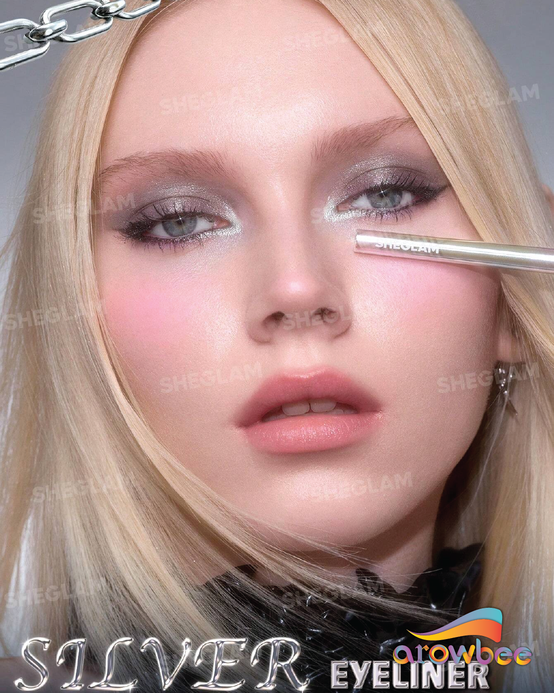 SHEGLAM Silver Strobe Metallic Eyeliner