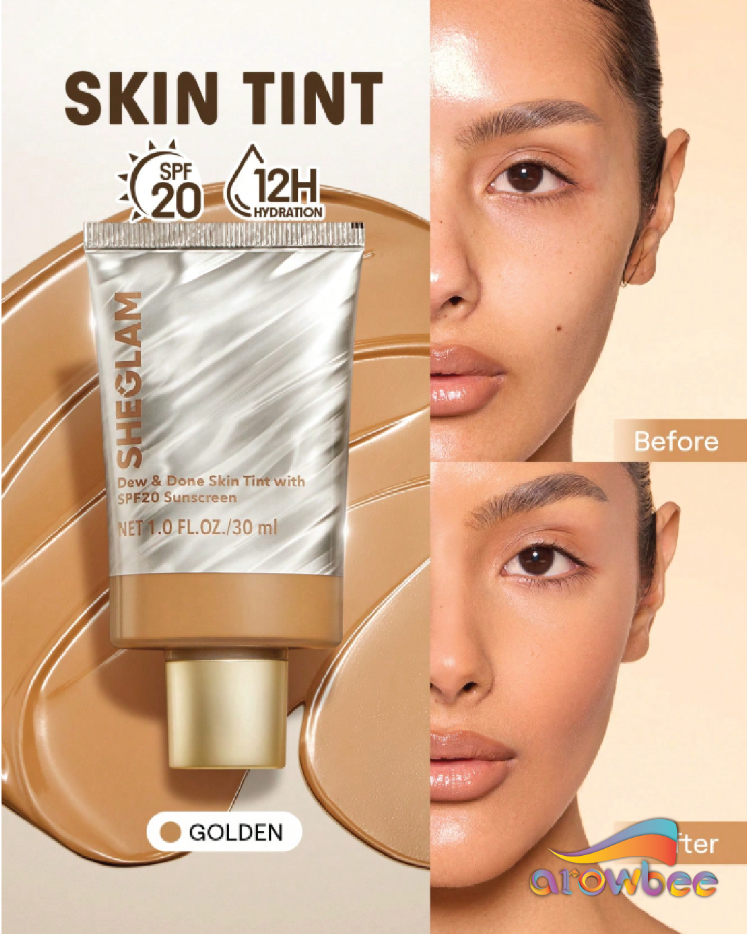 SHEGLAM Dew & Done Skin Tint With Spf20