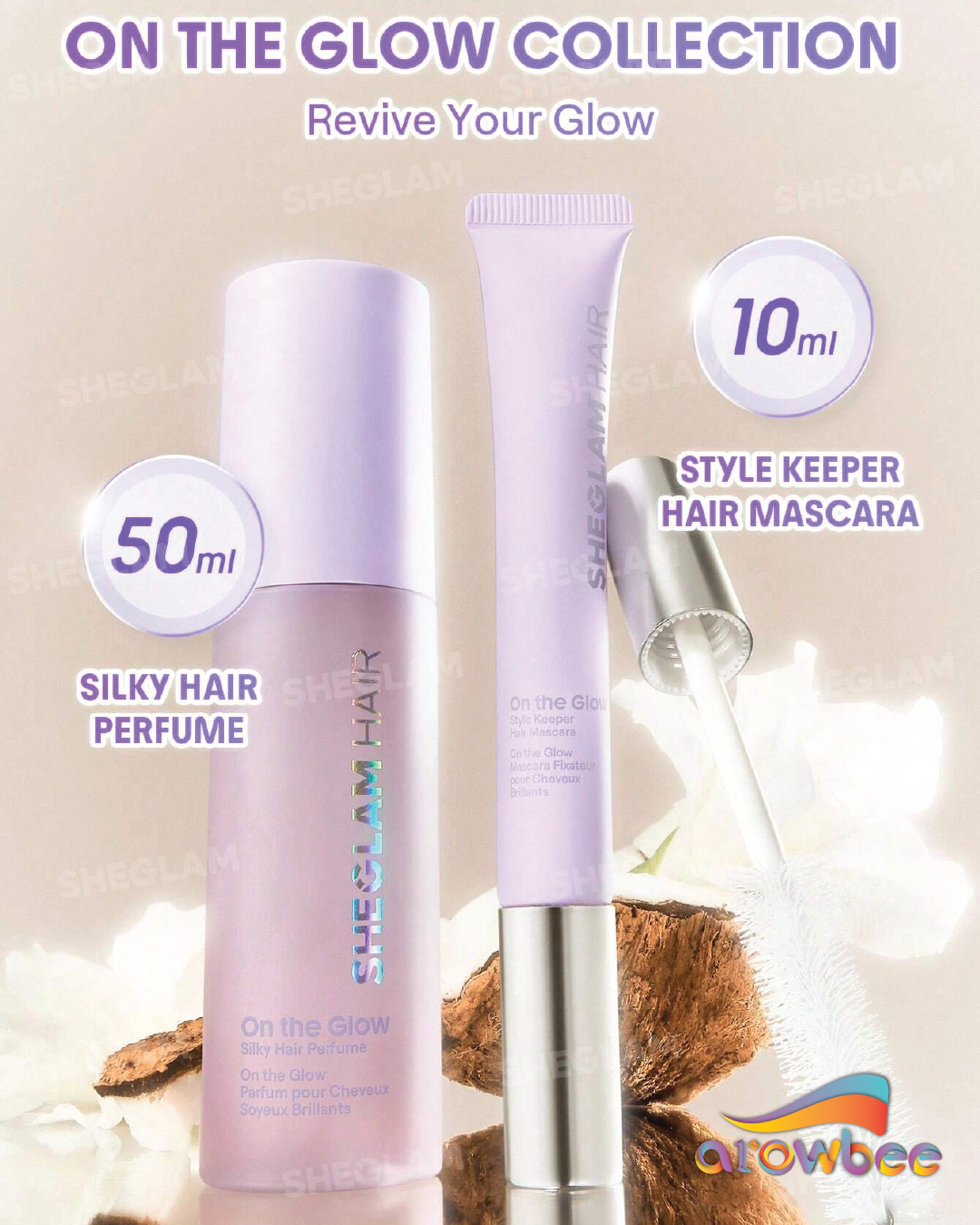 SHEGLAM HAIR On The Glow Style Keeper Hair Mascara
