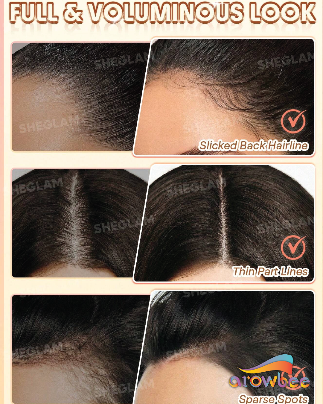 SHEGLAM HAIR 2 IN 1 Volume Boost Root Touch Up Pen