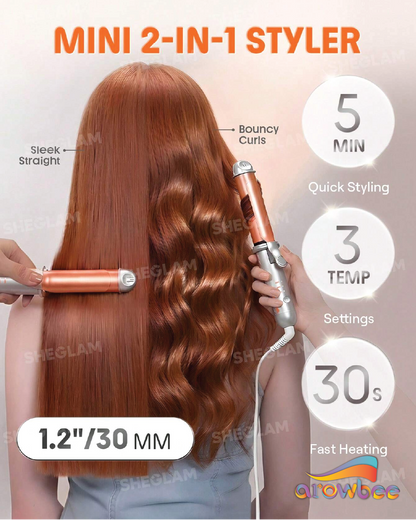 SHEGLAM HAIR Travel Buddy Pocket Curling Straightener