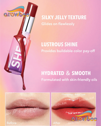 SHEGLAM Mirror Kiss High-Shine Lipstick