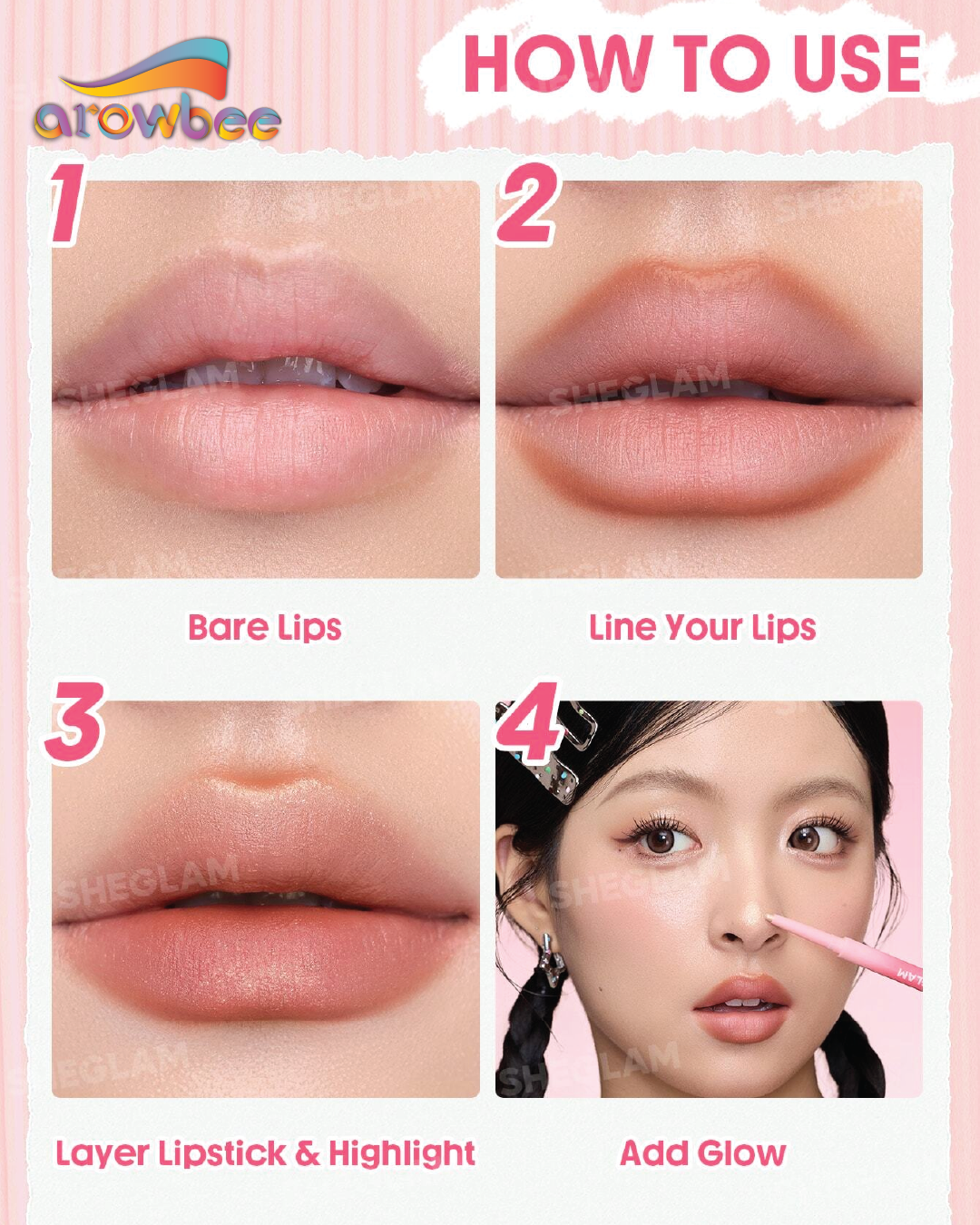 SHEGLAM Silky Glow Lip & Eye Pen