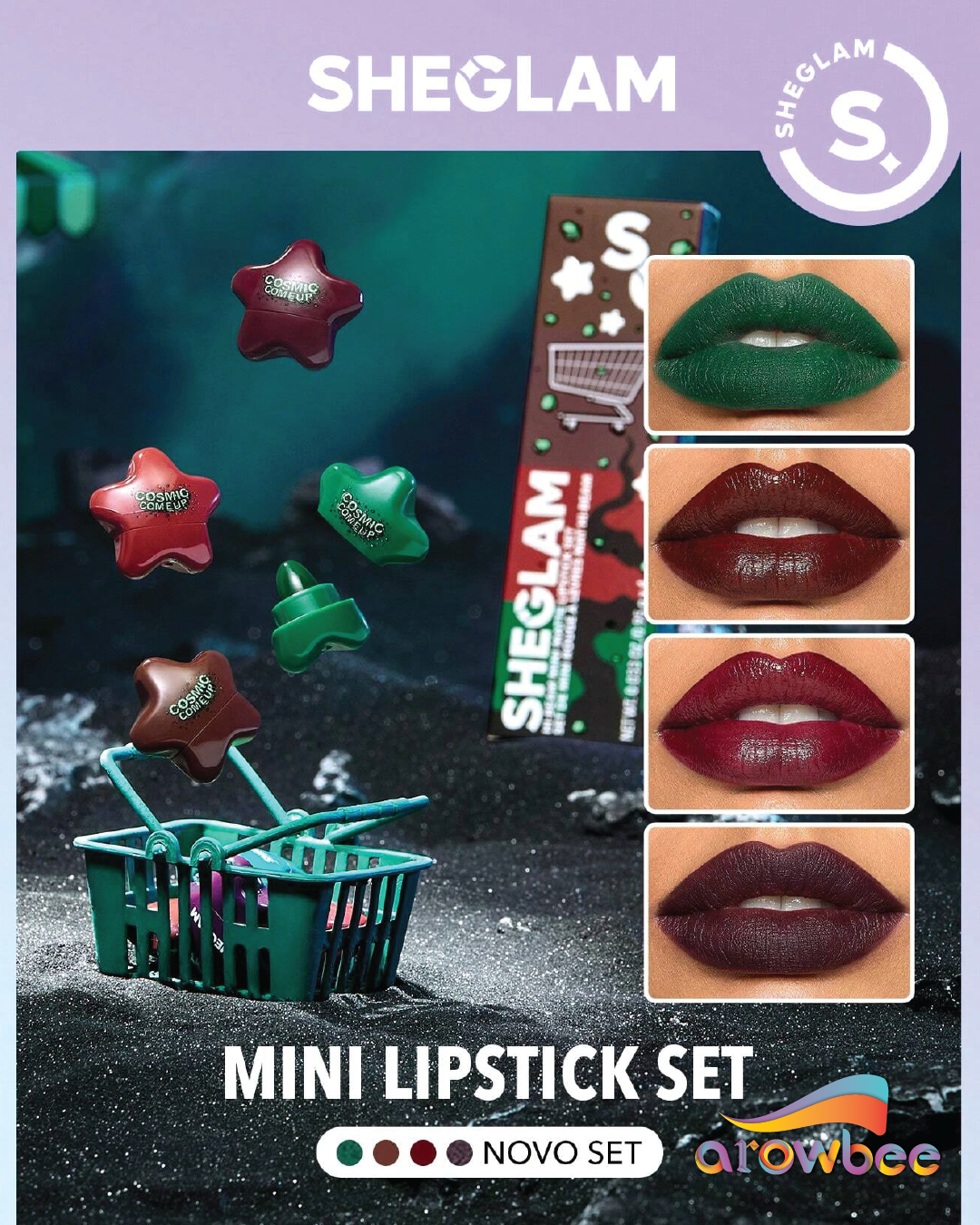 SHEGLAM Hi-Beam Mini Lipstick Set