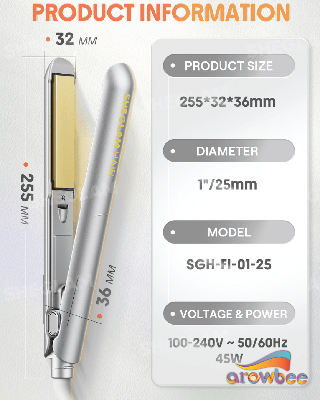 SHEGLAM HAIR Sleek Chic Insta-Heat Straight Styler