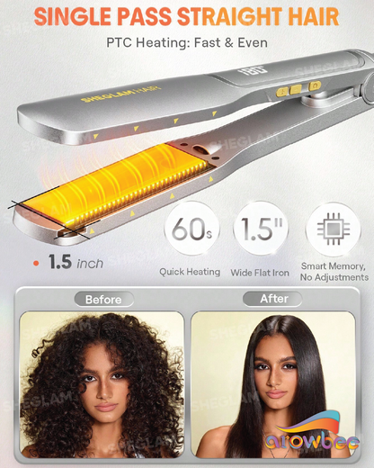 SHEGLAM HAIR Sleek Chic Wide Glide Straightener