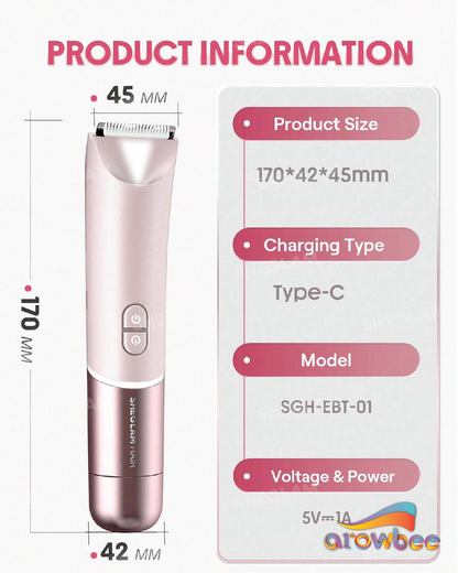 SHEGLAM HAIR Smooth Moves Dual-Head Electric Bikini Trimmer
