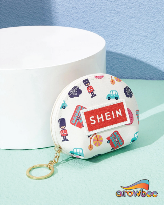 SHEIN Cartoon Graphic Dome Coin Purse